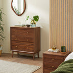 Wright Walnut Chest of 3 Drawers - Joe’s Haven