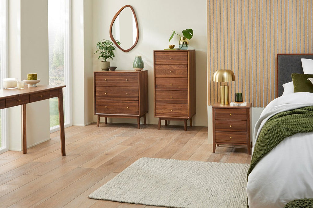 Wright Walnut Chest of 3 Drawers - Joe’s Haven