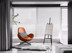 Snail Swivel Accent Armchair, Brown Leather - Joe’s Haven
