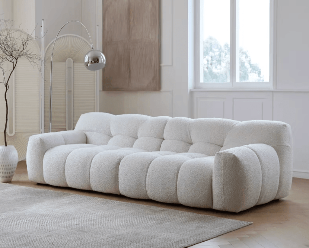 Cora Cloud Two/Three Seater Sofa, Boucle - Joe’s Haven