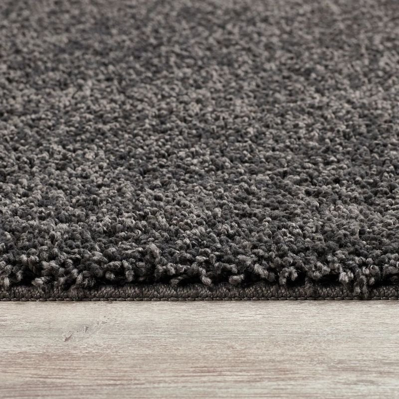Washable Charcoal Shaggy Rug - Joe’s Haven
