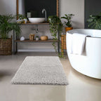 Washable Ghost Grey Shaggy Rug - Joe’s Haven