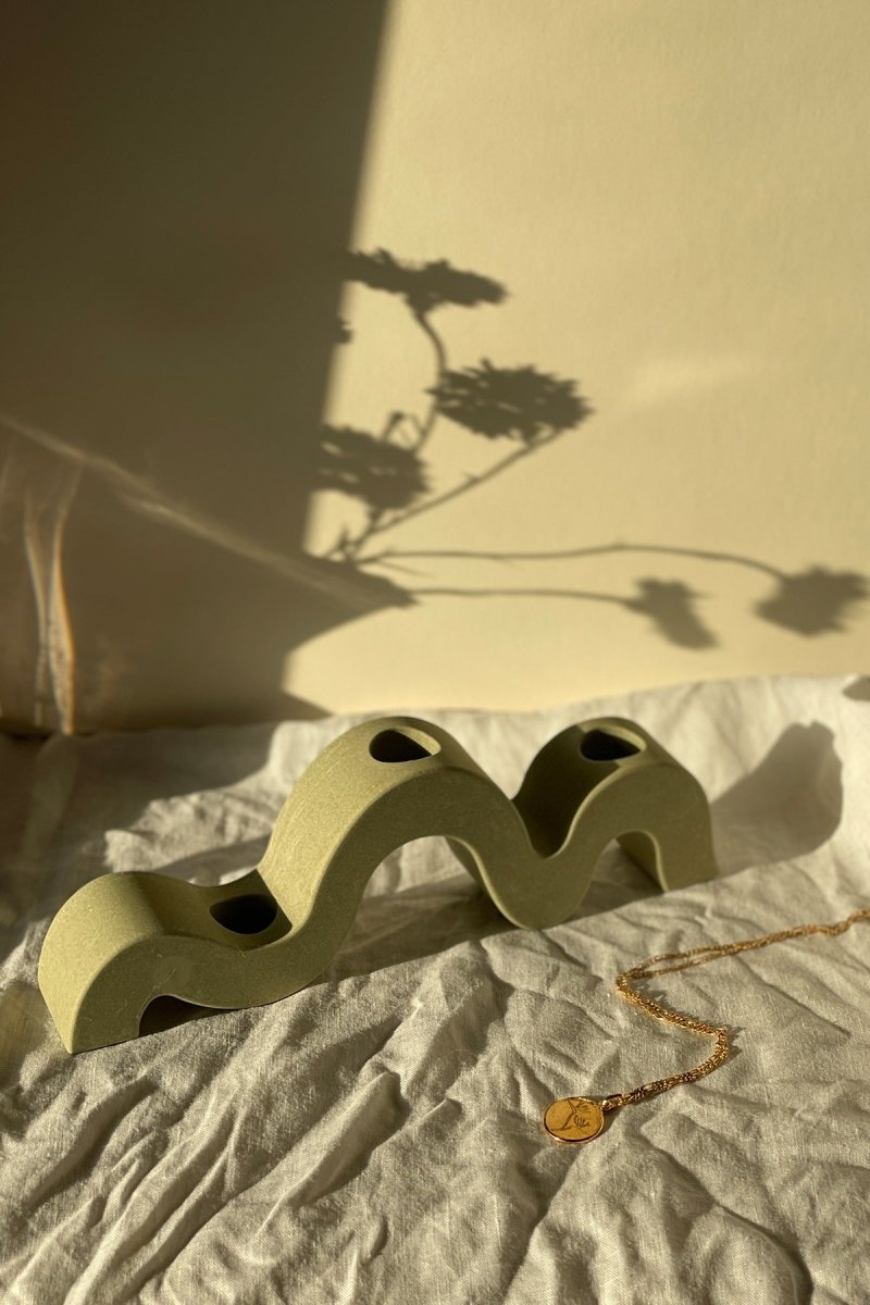 Wavy Candle Stick Holder - Joe’s Haven