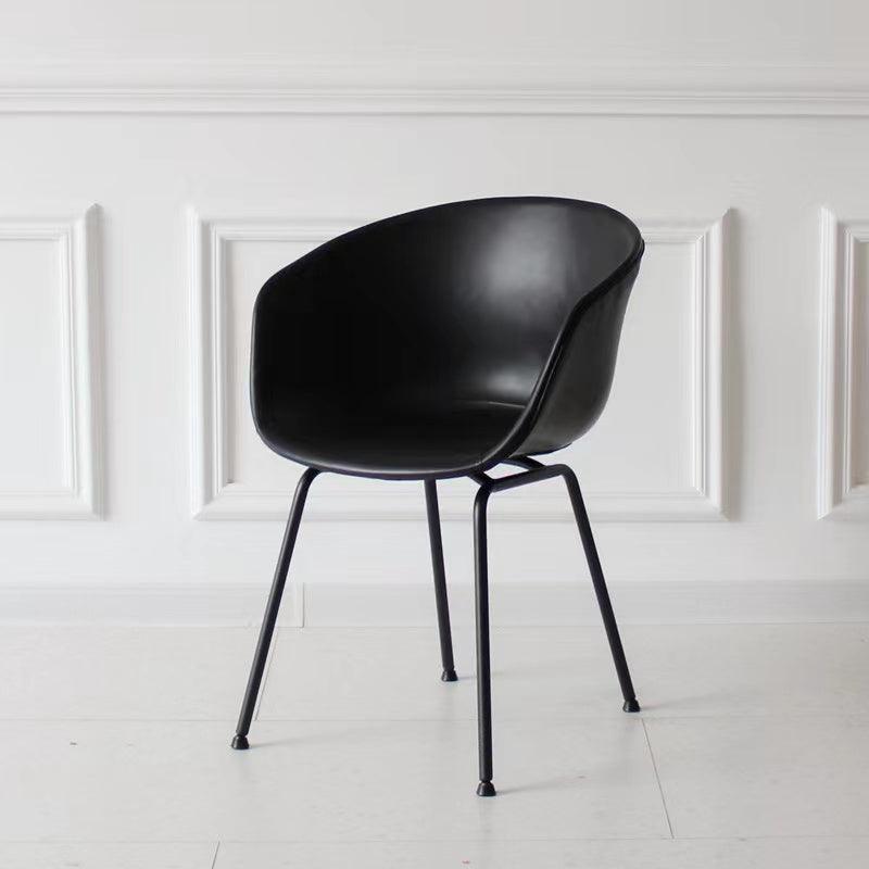 A Set of 2 Herron Dining Chairs, PU Leather - Joe’s Haven
