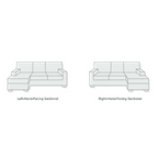 G918 Amos Three Seater Sofa Corner, Leathaire