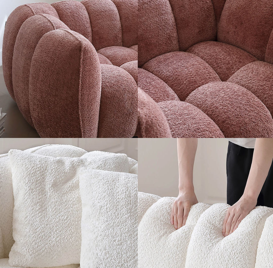 Welton Pumpkin Armchair, Boucle