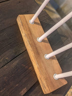 Walnut Four Candle holder - Joe’s Haven