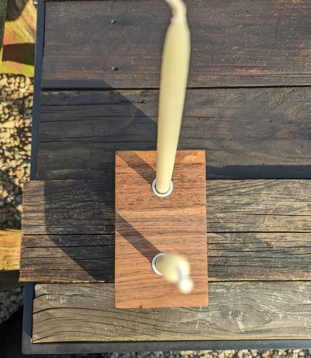 Walnut Two candle holder - Joe’s Haven