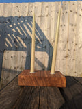Walnut Two candle holder - Joe’s Haven