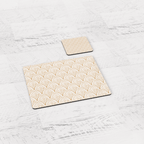White & Gold Retro Geometric Placemats, Set of 4 or Set of 6 - Joe’s Haven