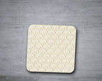 White & Gold Retro Geometric Placemats, Set of 4 or Set of 6 - Joe’s Haven