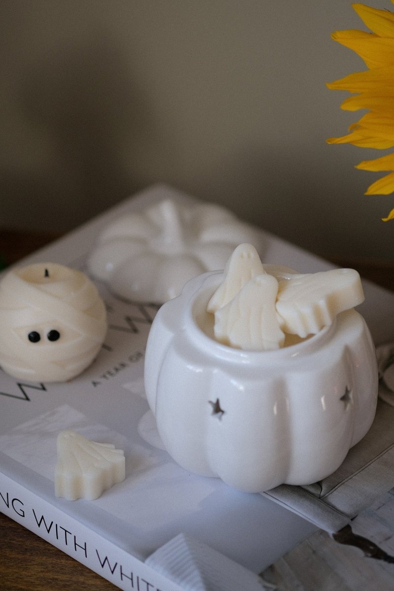 Pumpkin Wax Melt Burner - White - Joe’s Haven