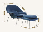 Womb Lounge Chair And Footstool, Armchair