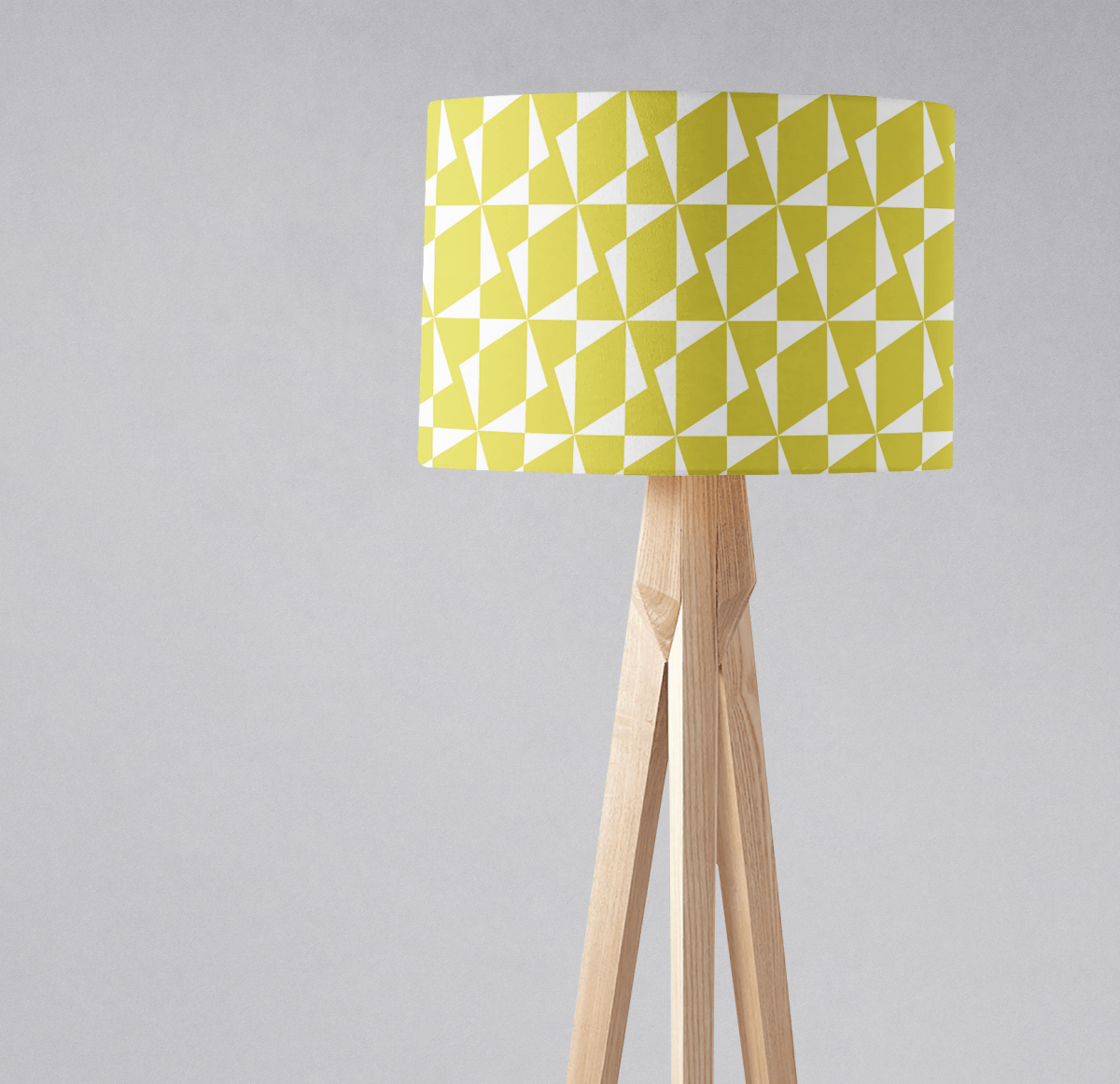 Yellow Retro Geometric Lampshade, Ceiling or Table Lamp Shade - Joe’s Haven