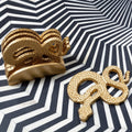 Serpent Gold Set of 4 Coasters with Holder - Joe’s Haven