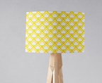 Yellow and White Geometric Tiles Design Lampshade, Ceiling or Table Lamp Shade - Joe’s Haven