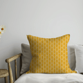 Retro Yellow Geometric Cushion Cover – Mid - Century Modern Throw Pillow - Joe’s Haven