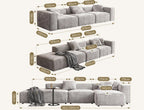 Yetta Three Seater, Four Seater Sofa, Corner Sofa, Grey Velvet - Joe’s Haven