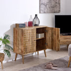 Marlow Light Mango Wood 2 Door Sideboard - Joe’s Haven