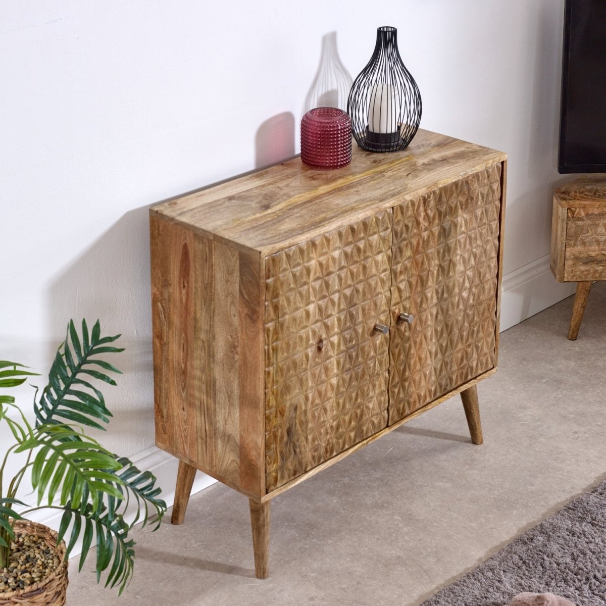 Marlow Light Mango Wood 2 Door Sideboard - Joe’s Haven