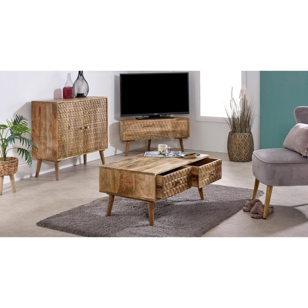 Marlow Light Mango Wood 2 Door Sideboard - Joe’s Haven