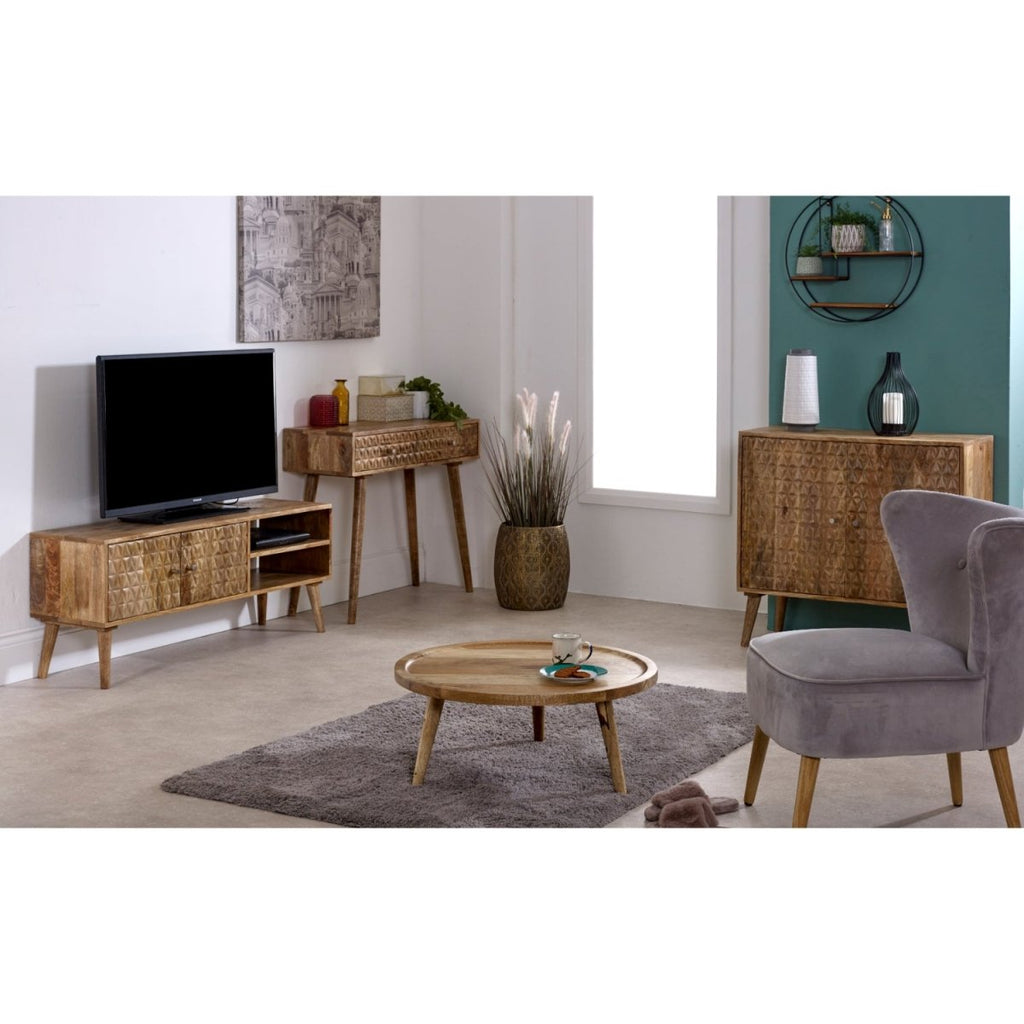 Marlow Light Mango Wood 2 Door Sideboard - Joe’s Haven
