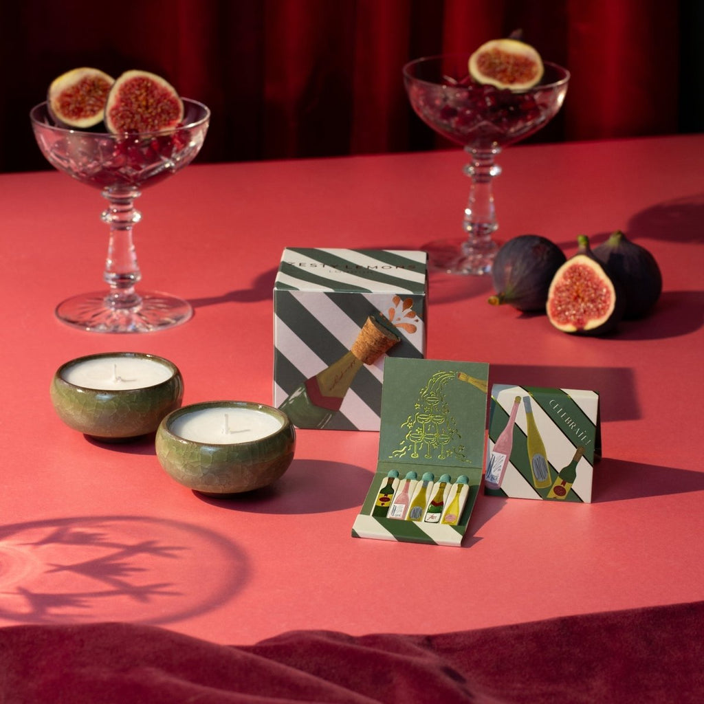 Sparkle Season: Celebrate Tea Lights (Box of 2) - Pink Fizz & Polemo - Joe’s Haven