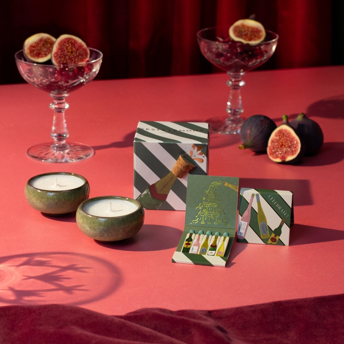 Sparkle Season: Celebrate Tea Lights (Box of 2) - Pink Fizz & Polemo - Joe’s Haven