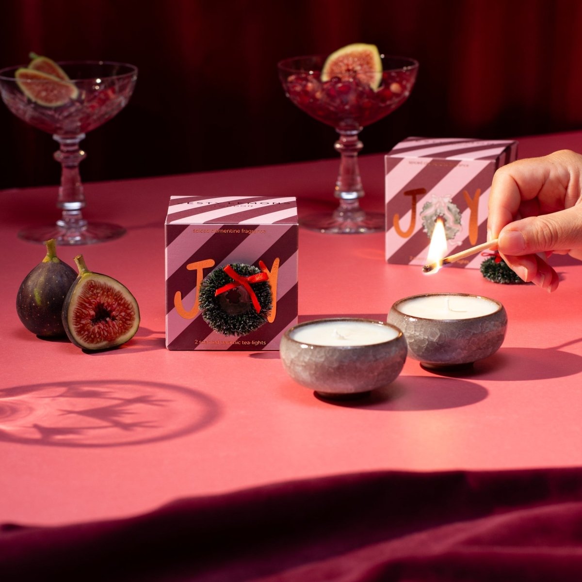 Sparkle Season: Joy Tea Lights (Box of 2) - Spiced Clementine - Joe’s Haven