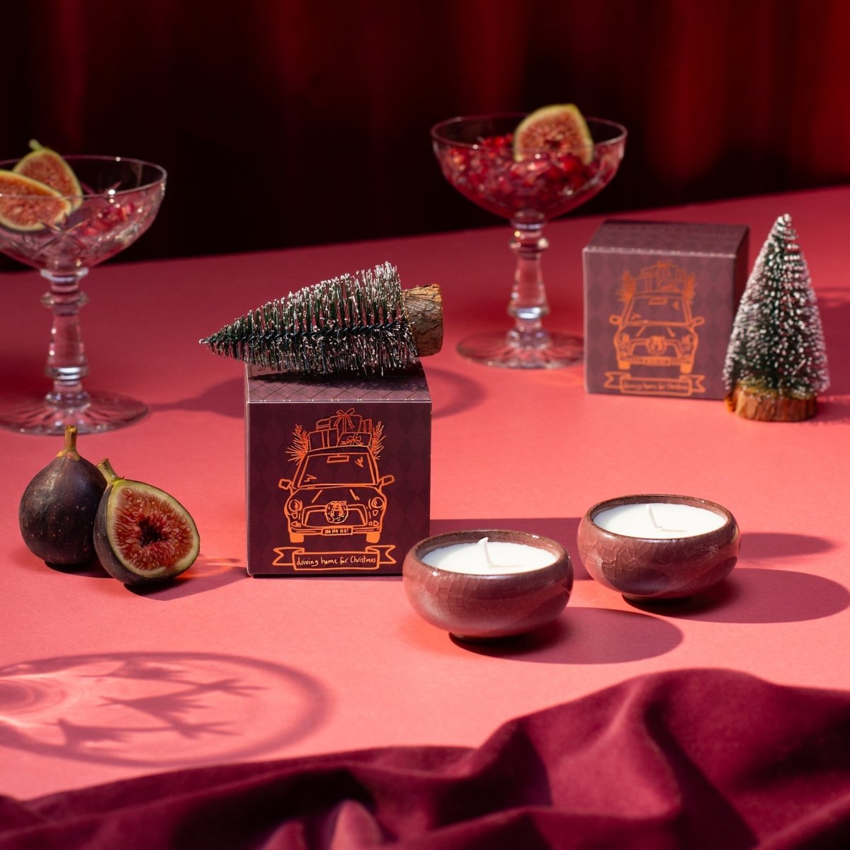 Sparkle Season: Driving Home for Christmas Tea Lights (Box of 2) - Christmas Spruce - Joe’s Haven