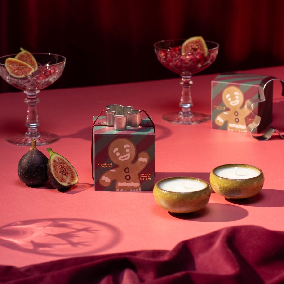 Sparkle Season: Gingerbread Tea Lights (Box of 2) - Gingerbread - Joe’s Haven