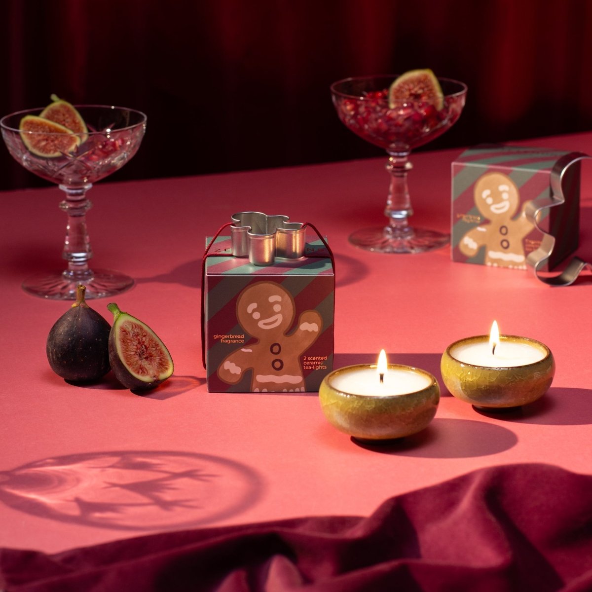 Sparkle Season: Gingerbread Tea Lights (Box of 2) - Gingerbread - Joe’s Haven