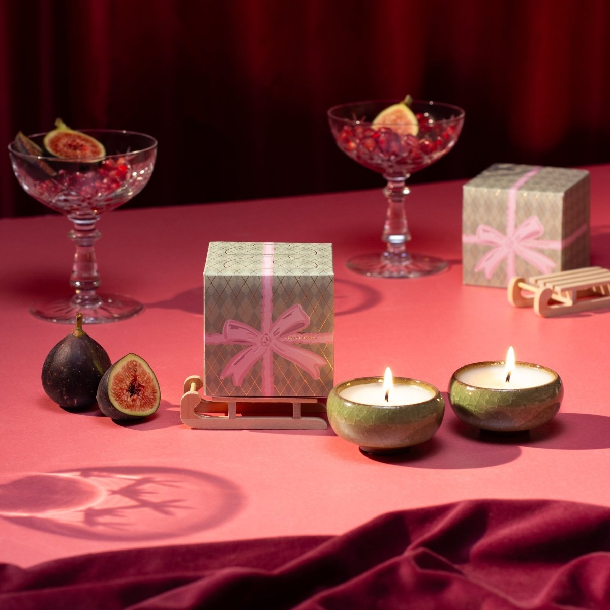 Sparkle Season: Christmas Bow Tea Lights (Box of 2) - Myrrh & Tonka - Joe’s Haven