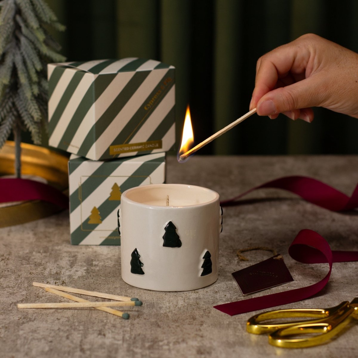 Under the Tree: Christmas Spruce Candle - Cypress & Fig - Joe’s Haven