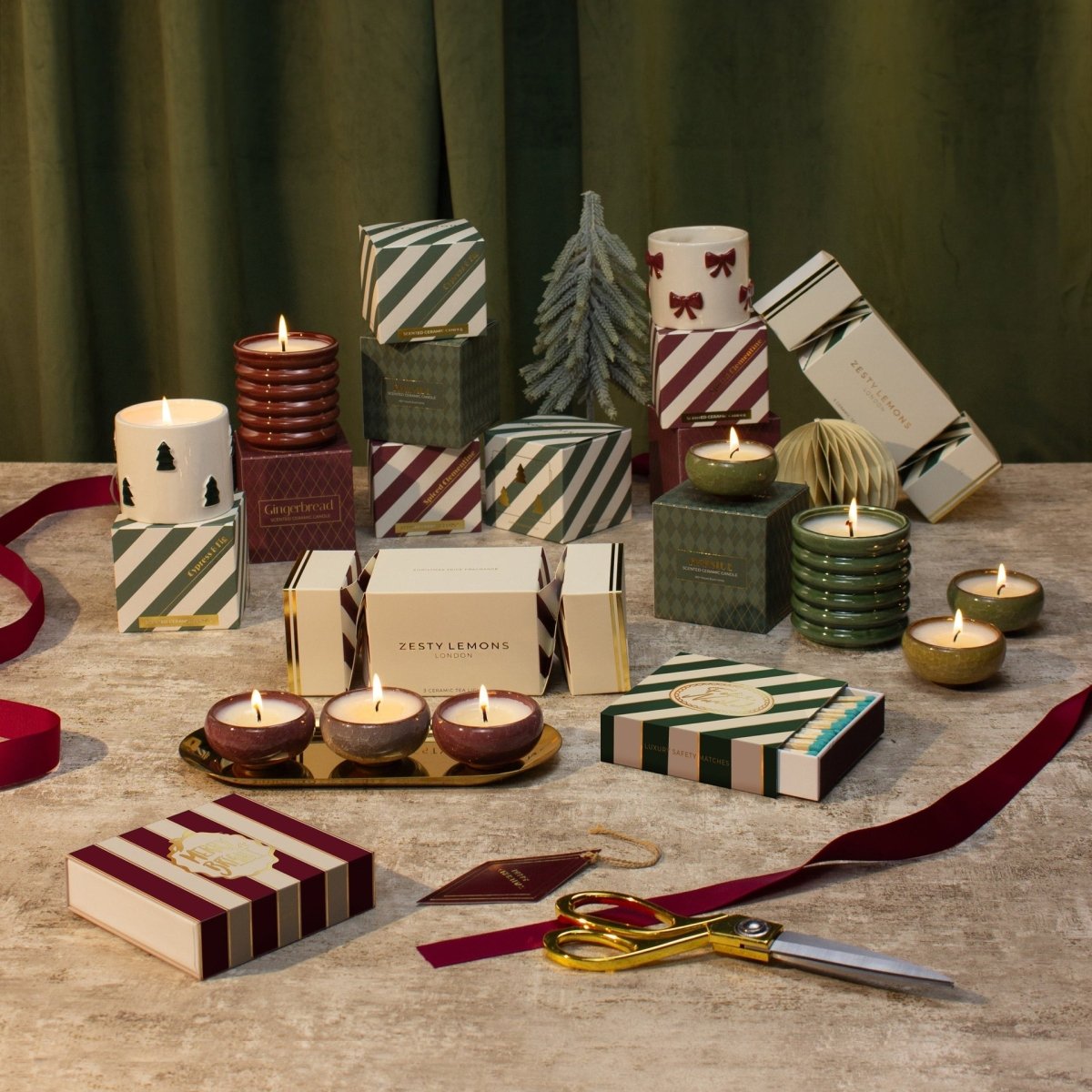 Under the Tree: Burgundy Gingerbread Candle - Gingerbread - Joe’s Haven