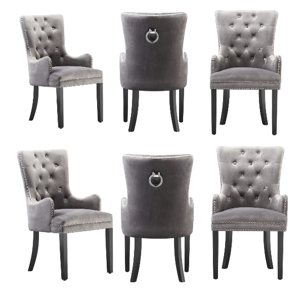 Windsor LUX Velvet Dining Chair (with armrests) - Joe’s Haven