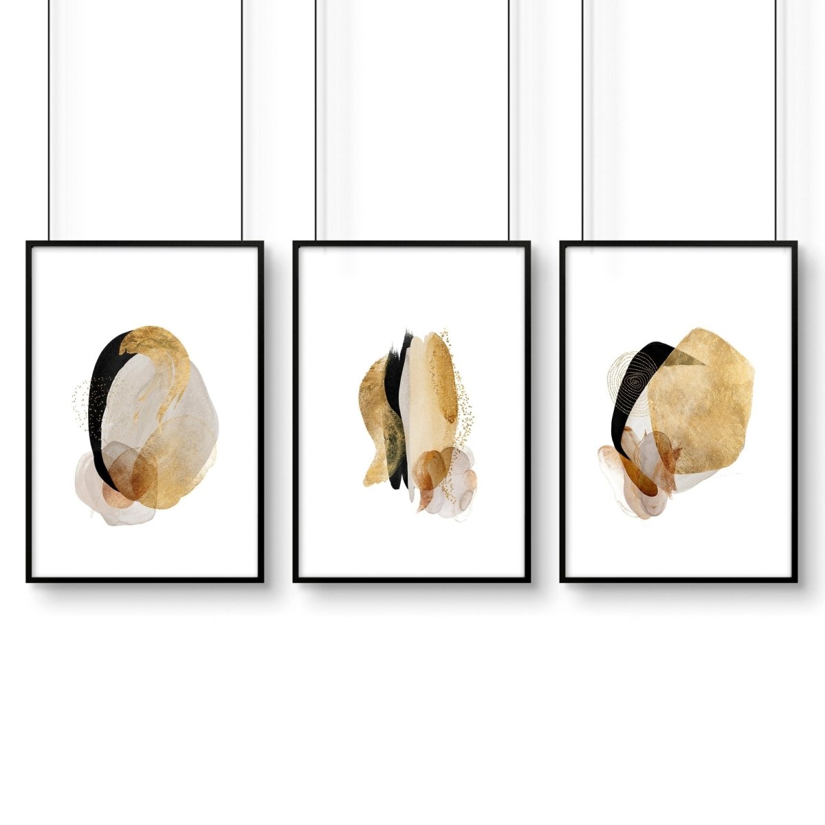 Abstract prints | set of 3 wall art for living room - Joe’s Haven
