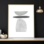 Abstract Painting Black And White | Set of 3 wall art prints - Joe’s Haven