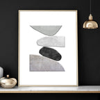 Abstract Painting Black And White | Set of 3 wall art prints - Joe’s Haven