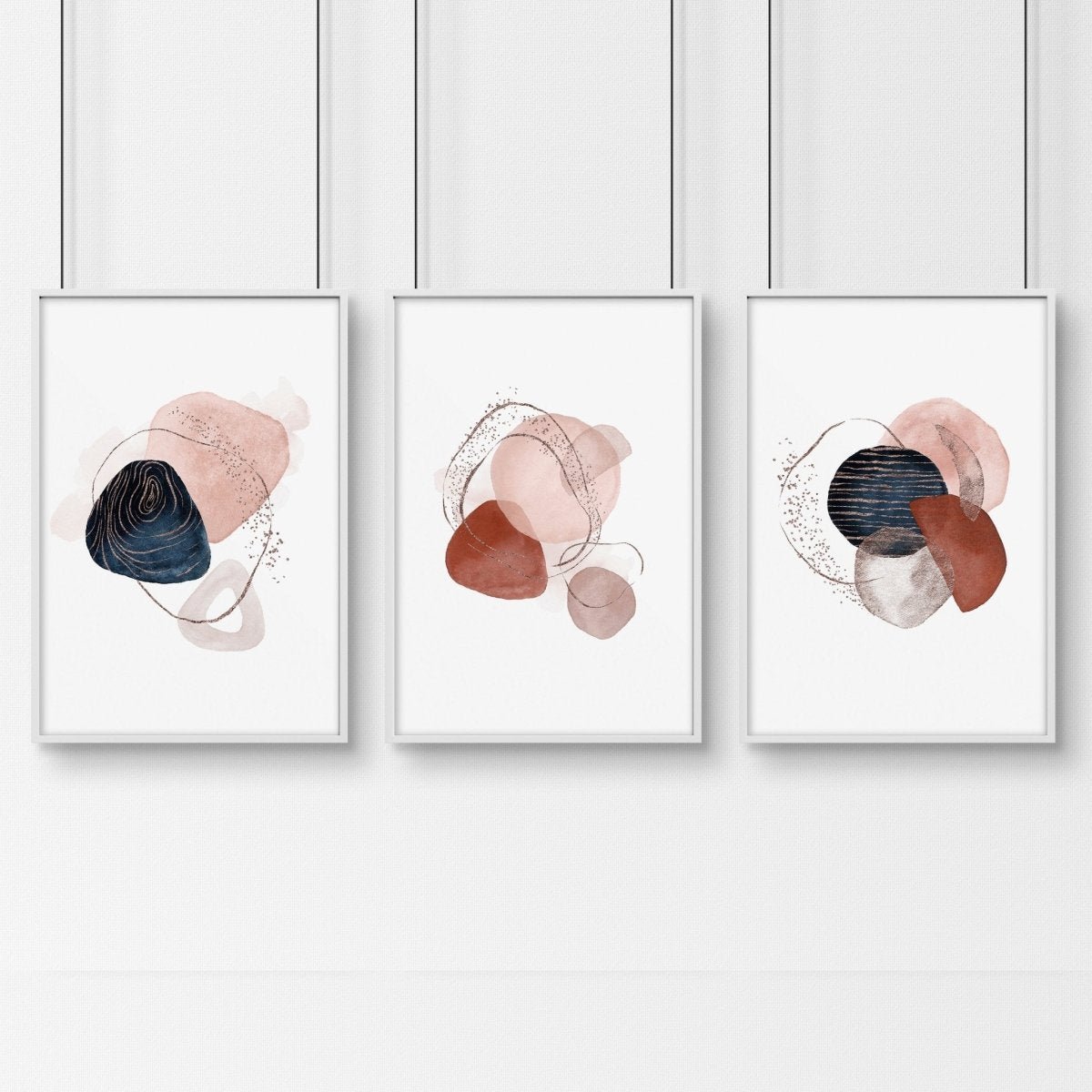 Abstract print for bedroom | set of 3 wall art prints - Joe’s Haven