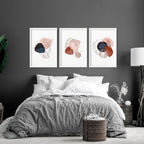 Abstract print for bedroom | set of 3 wall art prints - Joe’s Haven