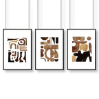 Abstract Wall Art Painting | Set of 3 wall art prints - Joe’s Haven