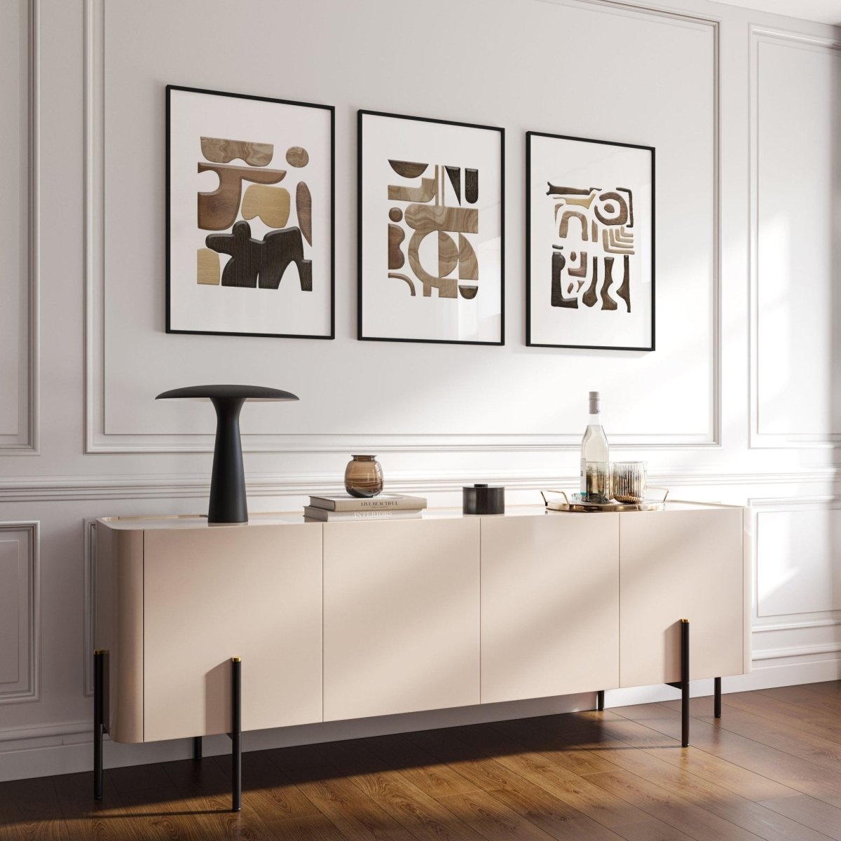 Abstract Wall Art Painting | Set of 3 wall art prints - Joe’s Haven