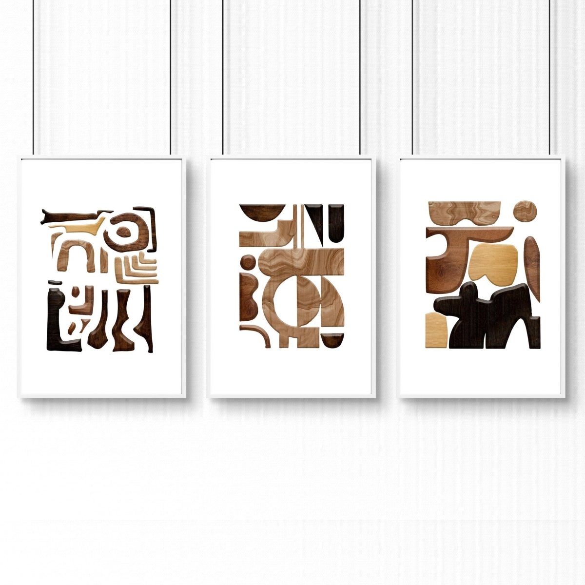 Abstract Wall Art Painting | Set of 3 wall art prints - Joe’s Haven