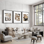 Abstract Wall Art Painting | Set of 3 wall art prints - Joe’s Haven