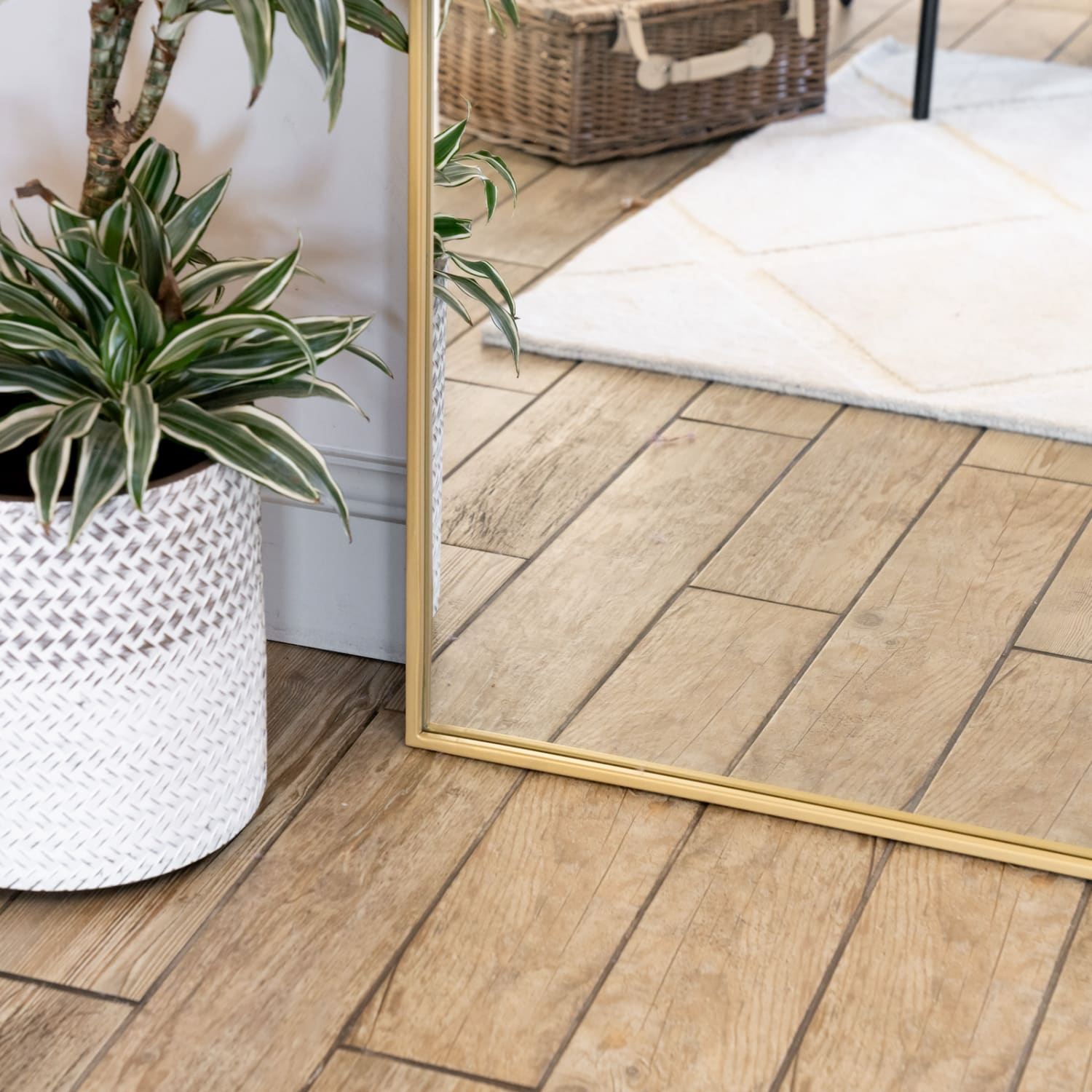 Akiko - Full Length Gold Metal Arched Mirror - 180cm x 105cm - Joe’s Haven