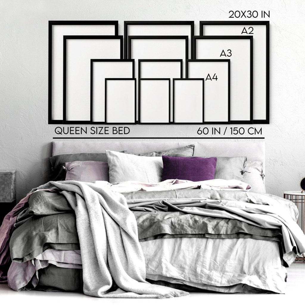 Allah Arabic calligraphy prints for bedroom | set of 3 wall art - Joe’s Haven