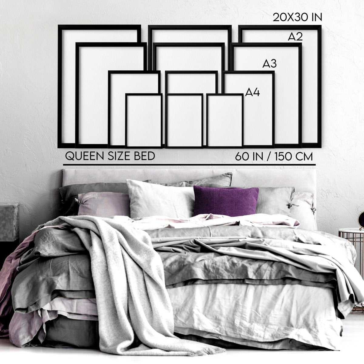 Allah Arabic calligraphy prints for bedroom | set of 3 wall art - Joe’s Haven
