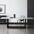 Alme Dining Table, Black Base - Joe’s Haven