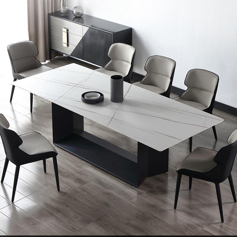 Alme Dining Table, Black Base - Joe’s Haven